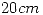 <tex> 20 cm </tex> <tex> 20 cm </tex>