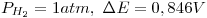 <tex>P_{H_2}= 1 atm,\ \Delta E= 0,846V</tex> <tex>P_{H_2}= 1 atm,\ \Delta E= 0,846V</tex>