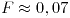 <tex>F \approx 0,07</tex>