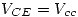 <tex>V_{CE}=V_{cc}</tex>