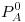 <tex>P_{A}^{0} </tex>