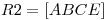 <tex>R2=[ABCE]</tex>