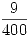 <tex>\frac{9}{400}</tex>