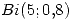 <tex>Bi (5;0.8)</tex>