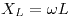 <tex>X_L = \omega L</tex>
