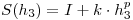 <tex>S(h_3)=I+k\cdot h_3^p</tex>