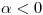 <tex>\alpha  < 0</tex>
