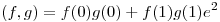 <tex>(f,g)=f(0)g(0)+f(1)g(1)e^2</tex> <tex>(f,g)=f(0)g(0)+f(1)g(1)e^2</tex>