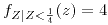 <tex>f_{Z|Z<\frac{1}{4}}(z)=4</tex>