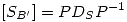 <tex>[S_{B'}] = P  D_S P^{-1}</tex>