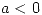 <tex>a<0</tex>