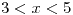 <tex>3<x<5</tex>