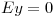 <tex>Ey = 0</tex>