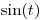 <tex>\sin(t)</tex>